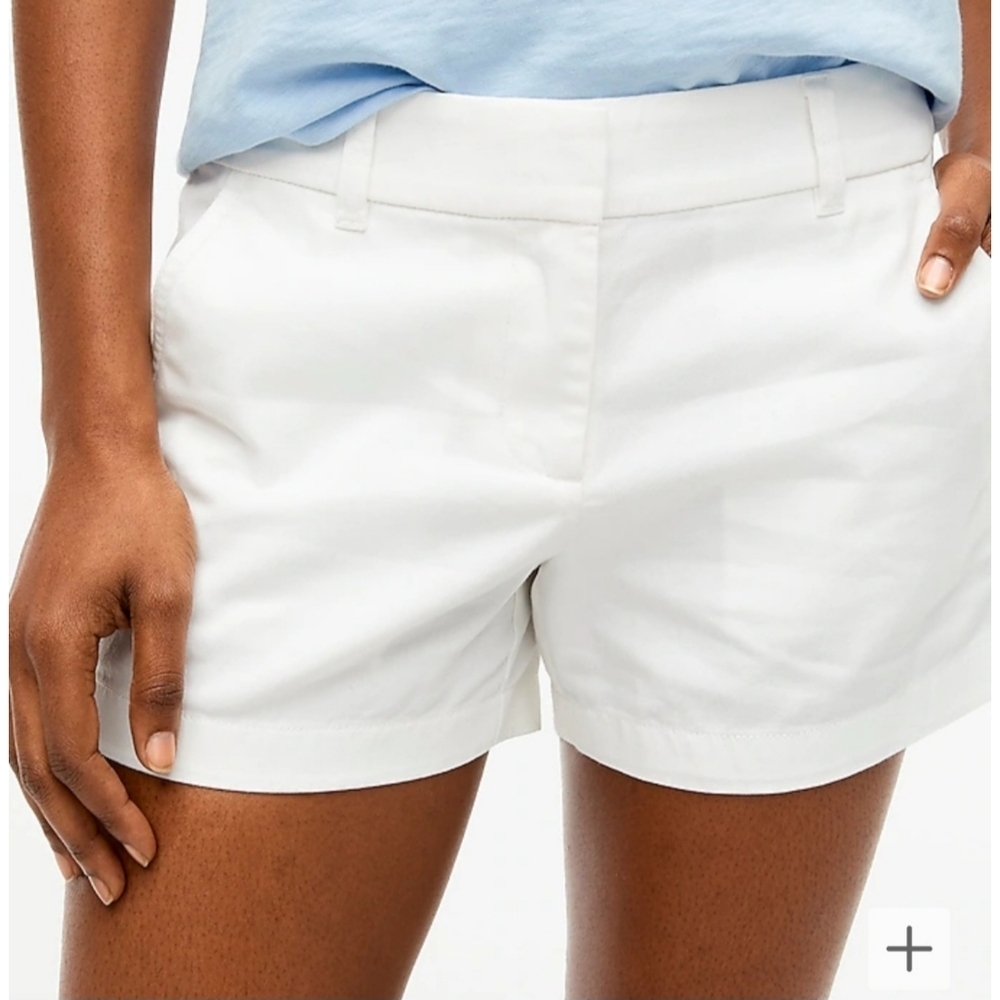 J. Crew Factory White Chino Women's Shorts